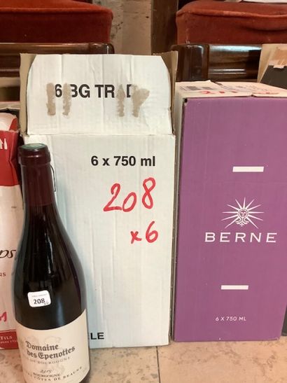 6 bt Hautes côtes de Beaune rouge 2015 domaine...