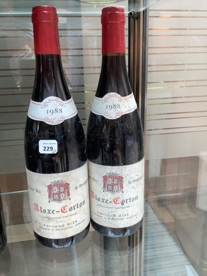 2 bt Aloxe Corton 1988 mise Fernand Bize

ESTIMATION...