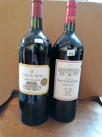 LOT OF 2 CPT MAGNUMS: 1 chateau Haut Valeyrac...