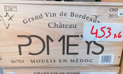 6 bt chateau Pomeys 2015 cru bourgeoirs Moulis...
