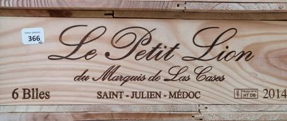 6 bt Le Petit Lion de Las Cases 2014 Saint-Julien...