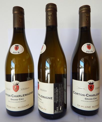 3 Corton-Charlemagne Grand Cru Domaine Nudant...