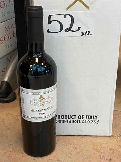 12 bt Malvasia San Giorgio 2016

ESTIMATION...