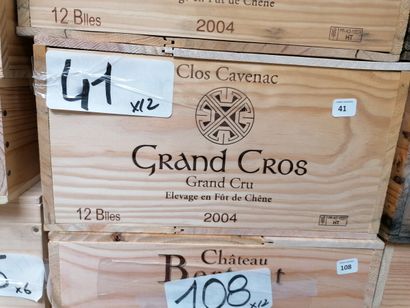 12 bt Clos Cavenac Grand Cros 2004 Côtes...