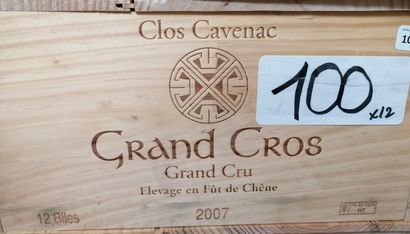 12 bt Clos Cavenac Grand Cros 2007 Côtes...