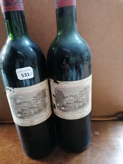 2 bt Chateau Lafite Rothschild 1964 Pauillac...