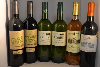 LOT OF 6 BT CPT: 2 Baron d'Espiet (bio) 2016...