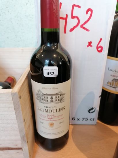 6 bt chateau Les Moulins Blaye 2012 Côtes...