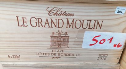 6 bt chateau le Grand Moulin 2016 collection...