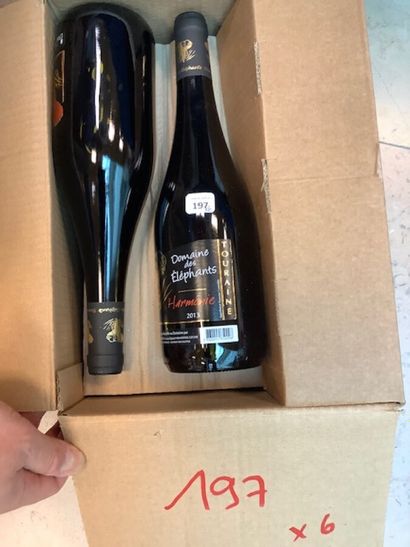 6 bt Touraine rouge Harmonie 2013 domaine...