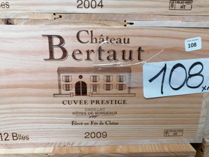 12 bt chateau Bertaut 2009 cuvée Prestige...