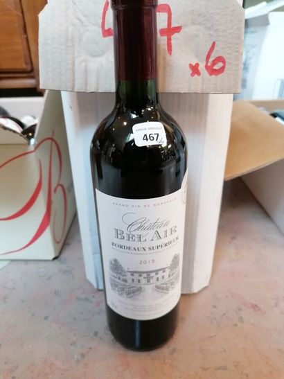 6 bt chateau Bel Air 2015 Bordeaux supérieur...