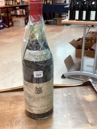 1 bt Beaune Clos des Fèves 1976 mise Chanson...
