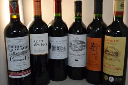 LOT OF 6 BT CPT: 1 cat le Cône 2015 blaye,...