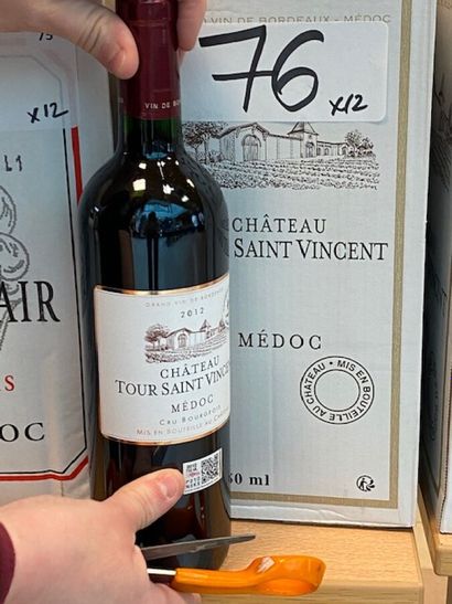 12 bt chateau Tour St Vincent 2012 Haut-Médoc...