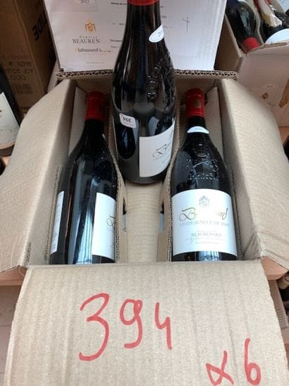 6 bt Chateauneuf du Pape domaine de Beaurenard...