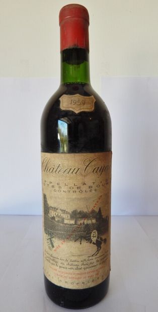 1 Château Tayac Côtes de Bourg 1959 (bas...