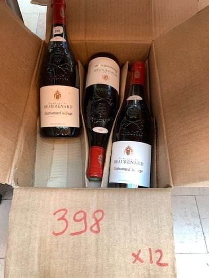 12 bt Chateauneuf du Pape domaine de Beaurenard...