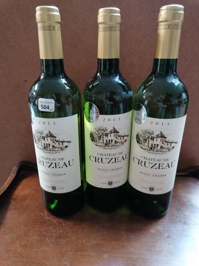 3 bt chateau de Cruzeau 2013 white Pessac...