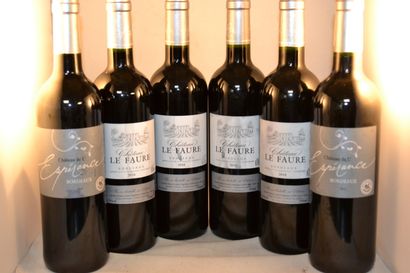 LOT OF 6 BT CPT: 4 cats Le Faure 2018 burgundy...