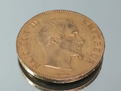 1 pièce de 100F or Napoléon III 1858