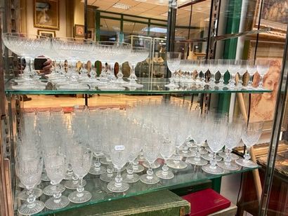 Service de verres en cristal comprenant 15...