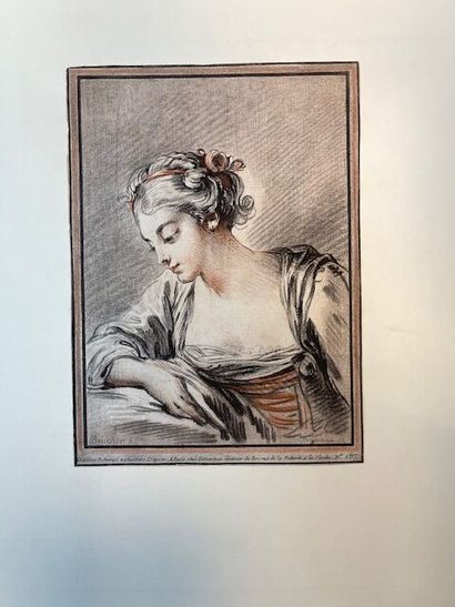 Ensemble de 11 gravures à la manière de la...