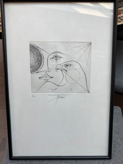 Lithographie de Tremois, numérotée 1/200,...