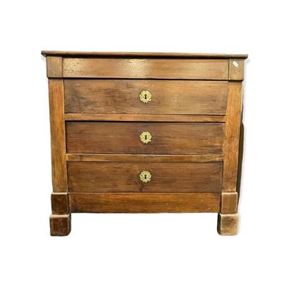 Commode d'entre-deux en bois naturel, fin...