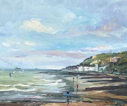 BOUFFIGNY Yves ( 1945 )
Plage en Normandie.
Huile...