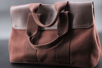HERMES- Sac modèle VALPARAISO en toile à...