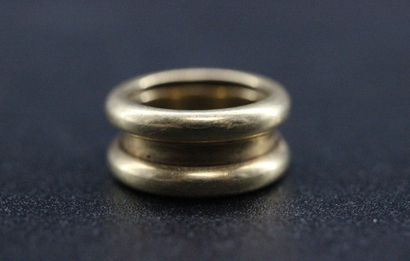 POIRAY- Extendable ring 2 rings in yellow...