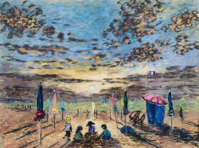 WIELHORSKI Alain ( 1950 / 2015 )
La plage...