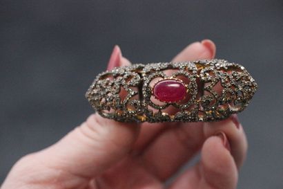 KIRAT YOUNG - Double phalanx ring in silver...