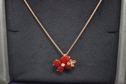 CHAUMET- Necklace with pendant model HORTENSIA...