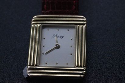 POIRAY- Ladies' watch in gold and steel....