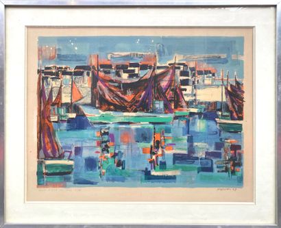 MORVAN Jean-Jacques ( 1928 - 2005 )
Voiliers...