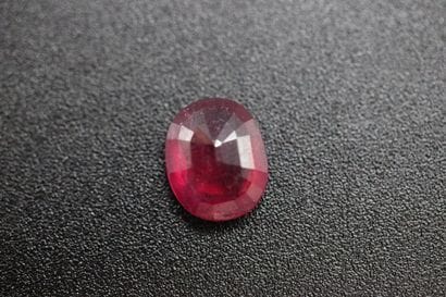 Treated ruby of 5.50 cts