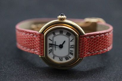 CARTIER- Yellow gold watch model ELLIPSE...