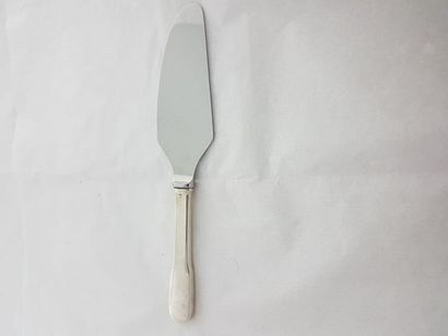 Pelle à tarte coupante manche argent massif1°titre...