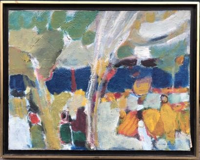 DIAZ Gérard ( 1938 )
Bord de rivière.
Huile...