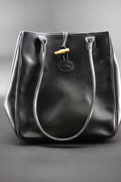 LONGCHAMP- Sac à main modèle roseau en cuir...