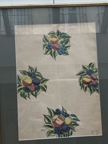 RAOUL DUFY, motifs de papier peint .
Il a...