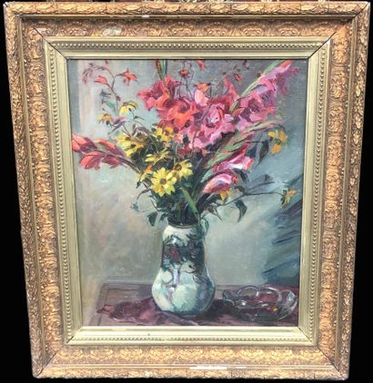 SOMMER Alice ( 1898 / 1982 )
Bouquet de fleurs.
Huile...