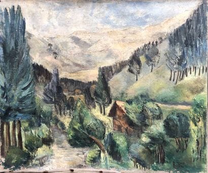 RADDA Lydia ( 1891 / 1967 )
Paysage du Jura.
Huile...