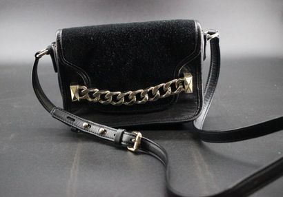 KARL LAGERFIELD- Sac à main en daim et cuir...