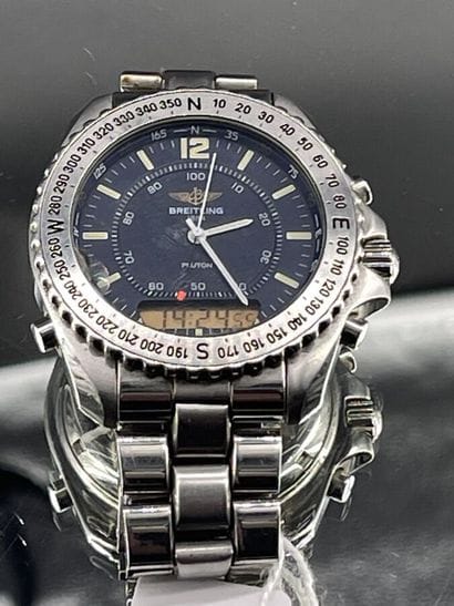 FOLLE ENCHERES BREITLING PLUTON- Quartz watch,...