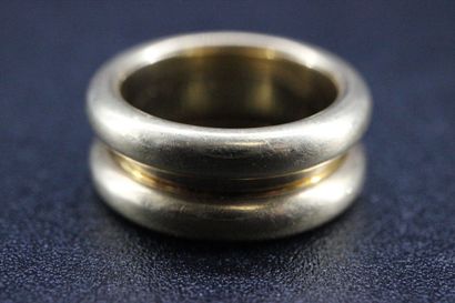 POIRAY- Bague extensible 2 anneaux en or...