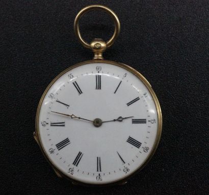 Montre de col en or jaune. PB :23,18 grs