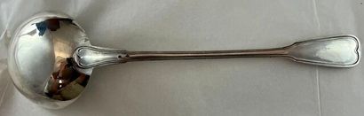 Sterling silver ladle, weight 240g, Minerve...
